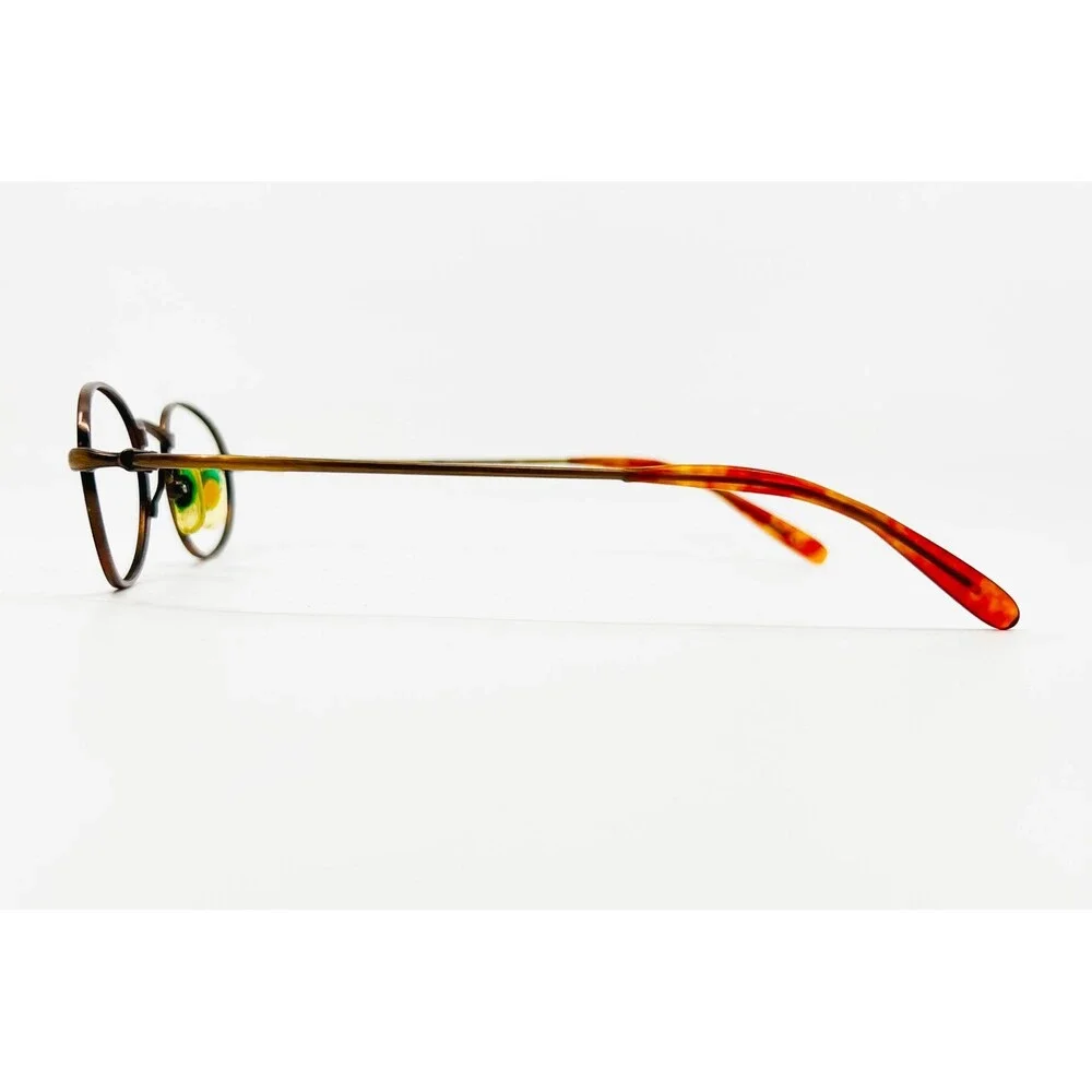 Kenneth Cole Eyeglasses Unisex Brown Temple Worship Oval Frames 135mm